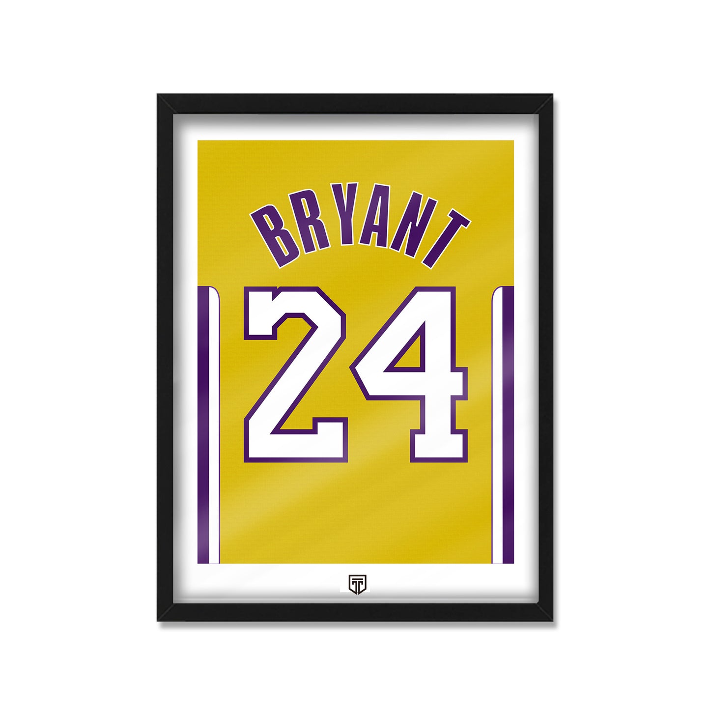 Cuadro Kobe Bryant 24 Lakers Camiseta Ilustración