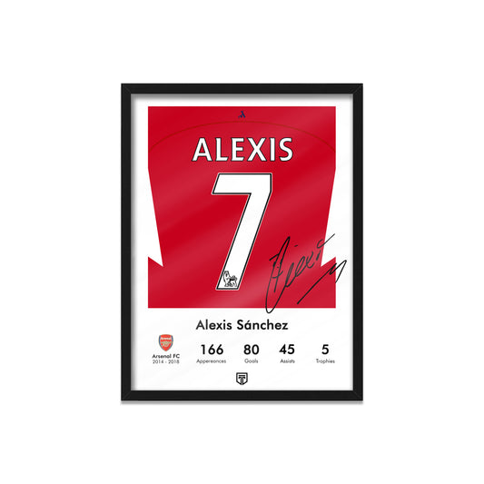 CUADRO ALEXIS SÁNCHEZ 7 ARSENAL 2016 LEGEND