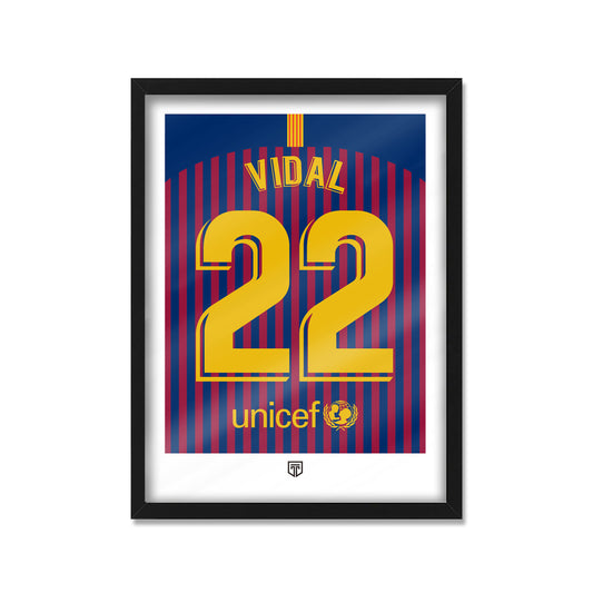 CUADRO ARTURO VIDAL 22 BARCELONA 2018