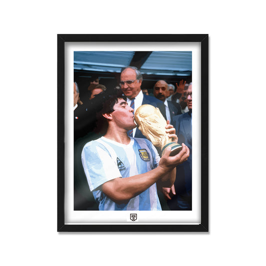 POSTER MARADONA CAMPEÓN ILUSTRACIÓN