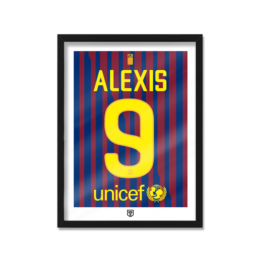 CUADRO BARCELONA 2011 ALEXIS SANCHEZ