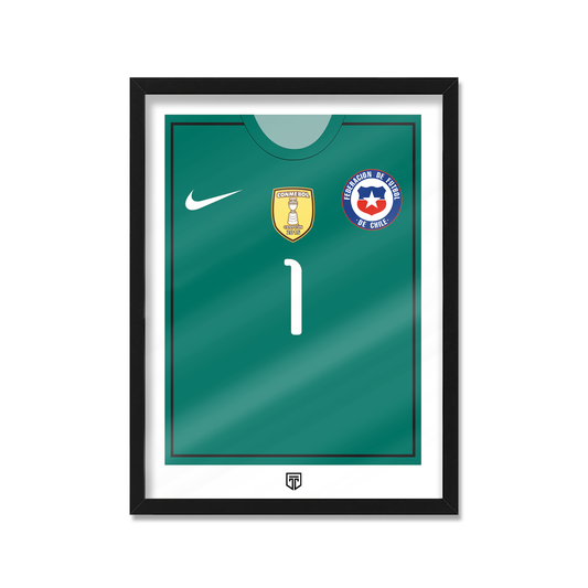 CUADRO CLAUDIO BRAVO CHILE 2016 CAMPEÓN