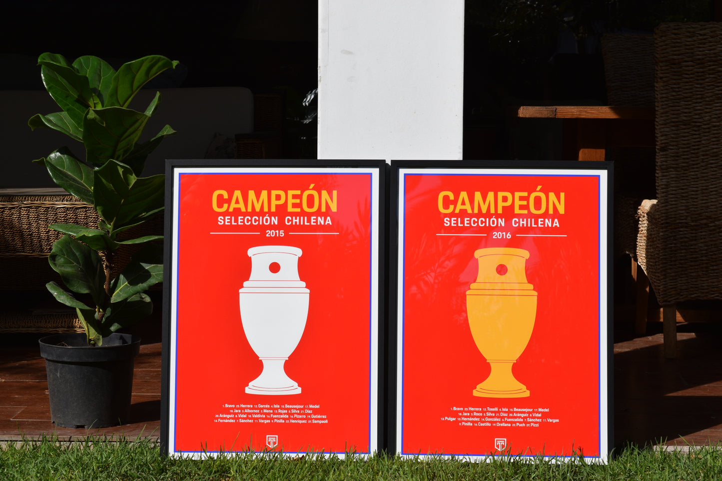 Poster Chile Copa América 2015 | Cuadro Ilustración