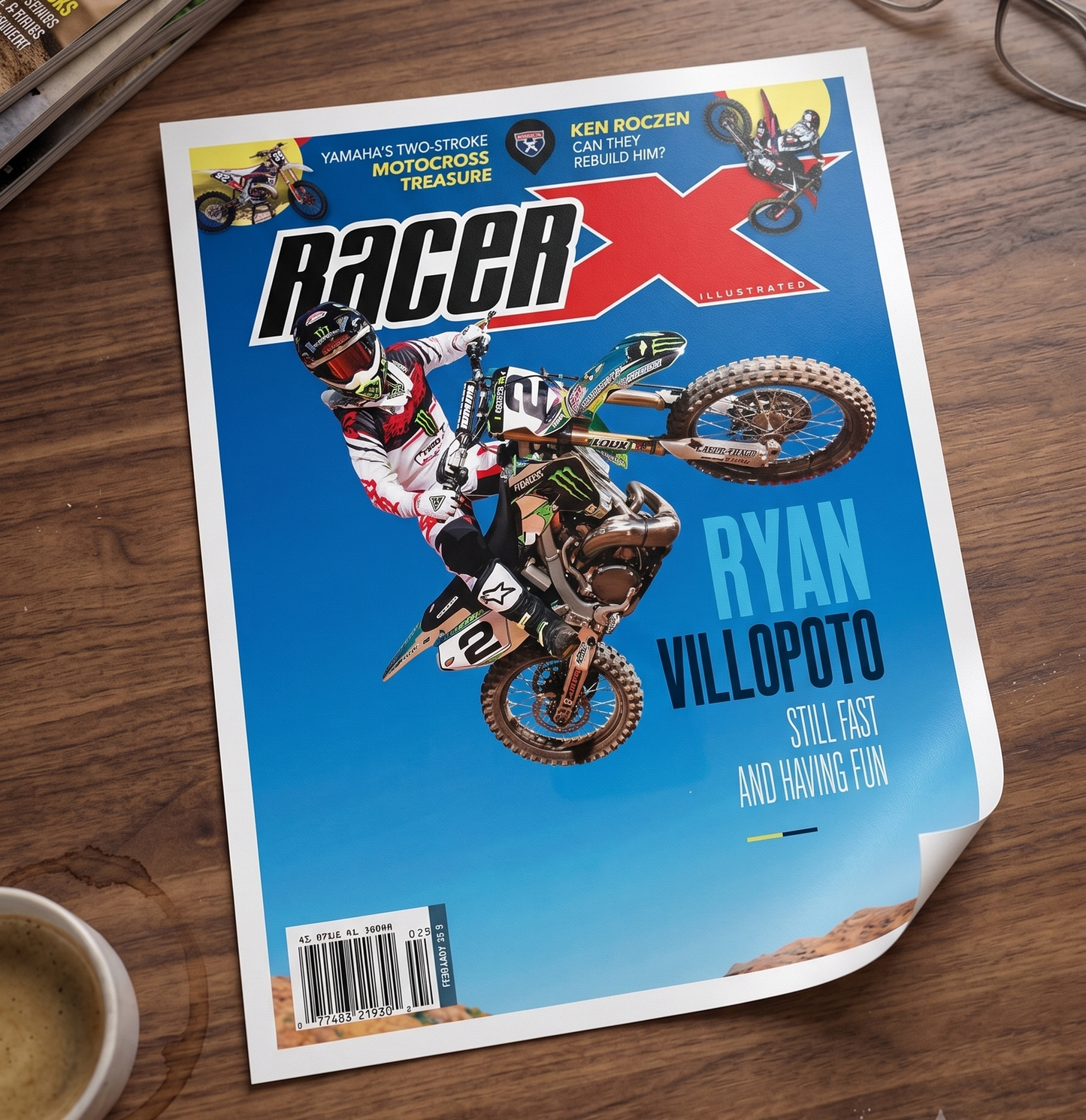 Cuadro/Poster Ryan Villopoto Racer X Portada Revista Magazine