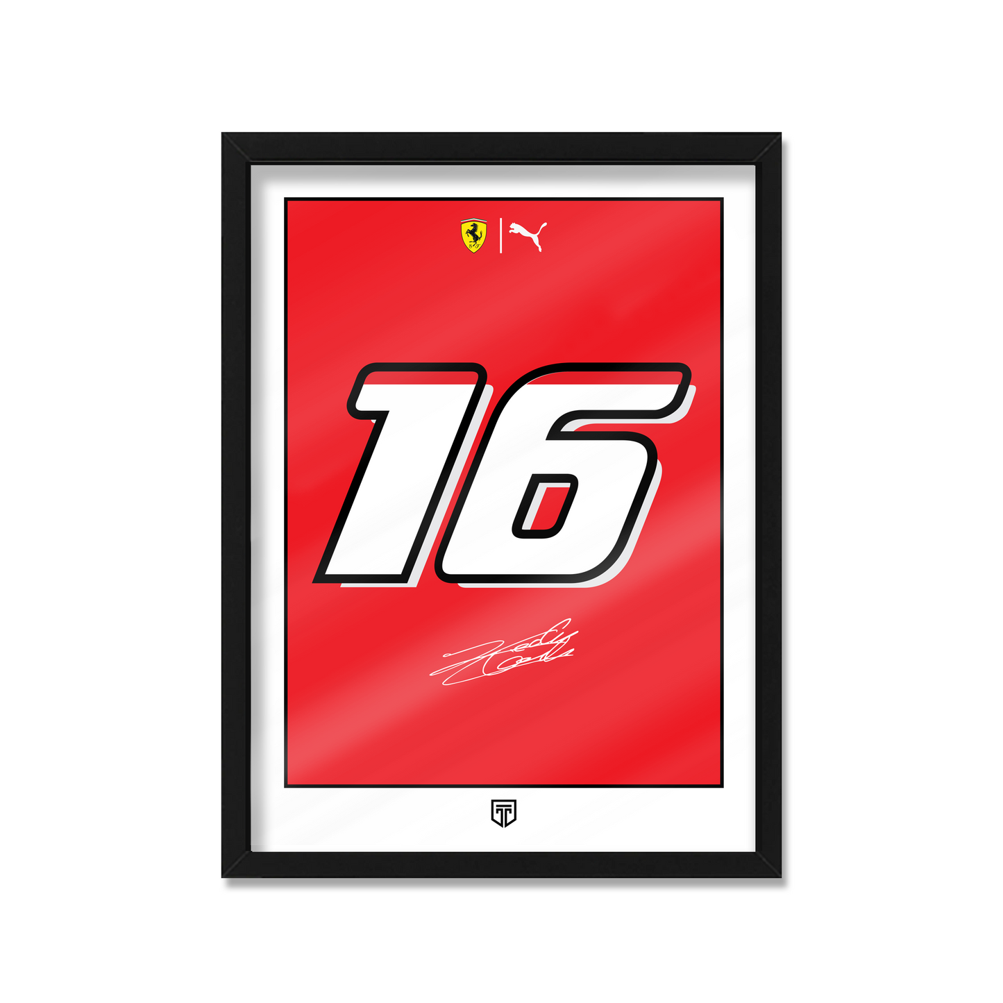 Poster Leclerc 16 Ferrari