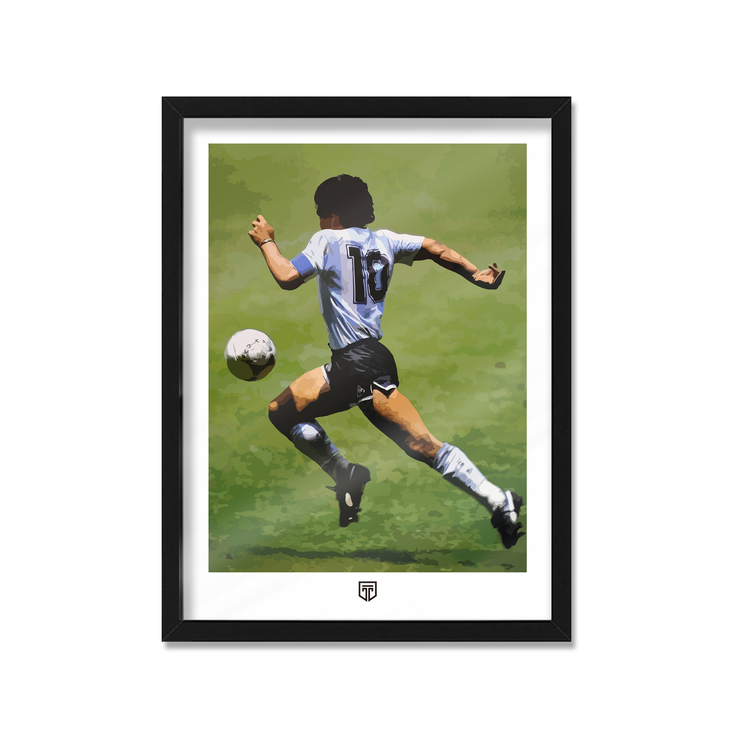 Cuadro decorativo ilustracion maradona