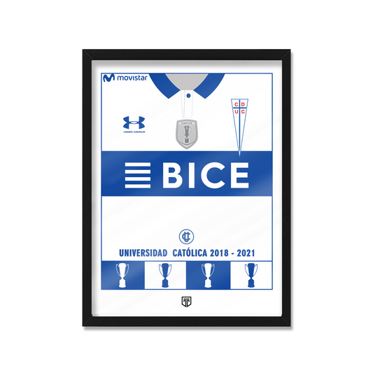 POSTER UNIVERSIDAD CATÓLICA TETRACAMPEÓN 2018-2021