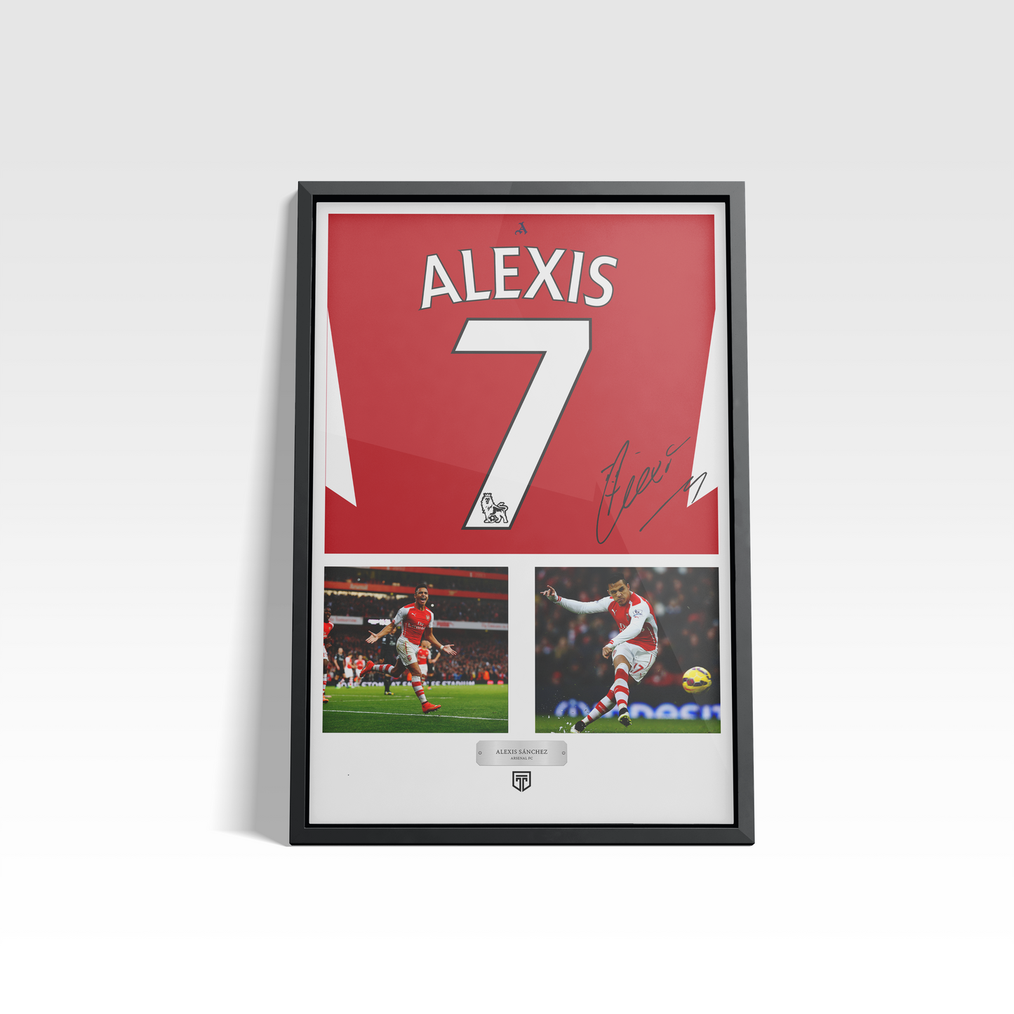 CUADRO ALEXIS 7 ARSENAL MEMORABILIA CUADRO