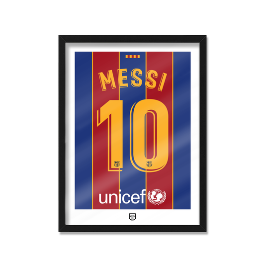 CUADRO BARCELONA 2021 MESSI