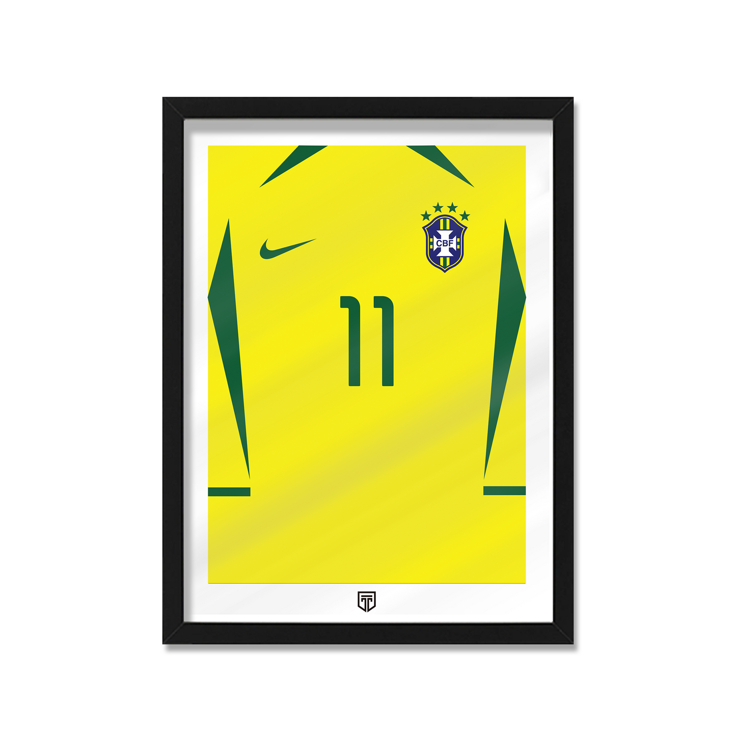 Cuadro Brasil 2002 Ronaldinho Camiseta