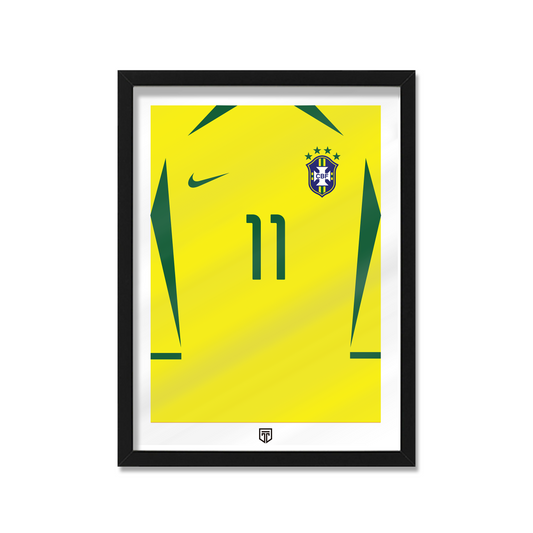 Cuadro Brasil 2002 Ronaldinho Camiseta