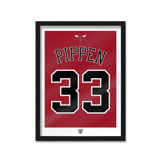 CUADRO SCOTTIE PIPPEN 33 CHICAGO BULLS NBA