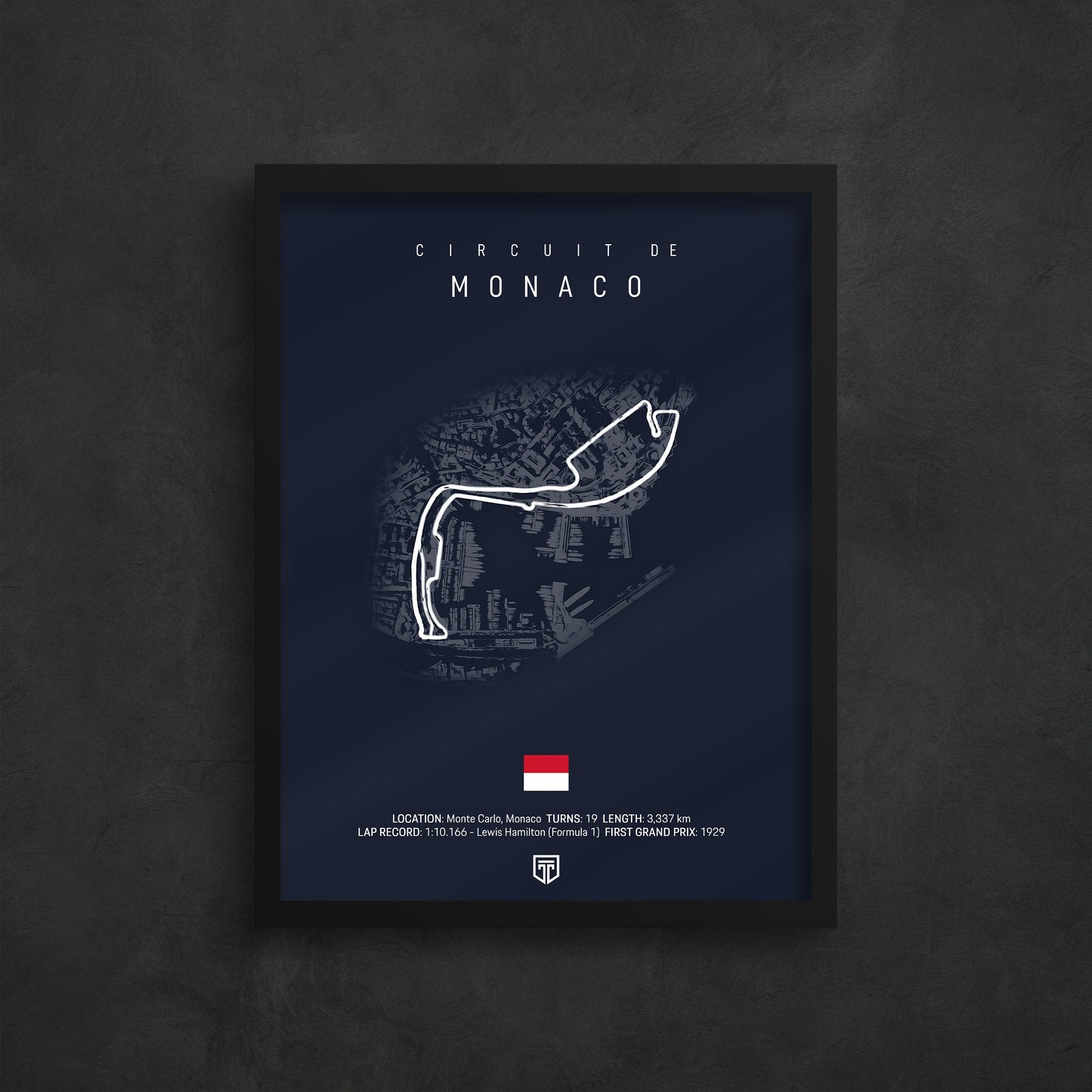 CUADRO F1 CIRCUIT MONACO