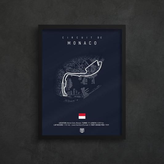 CUADRO F1 CIRCUIT MONACO