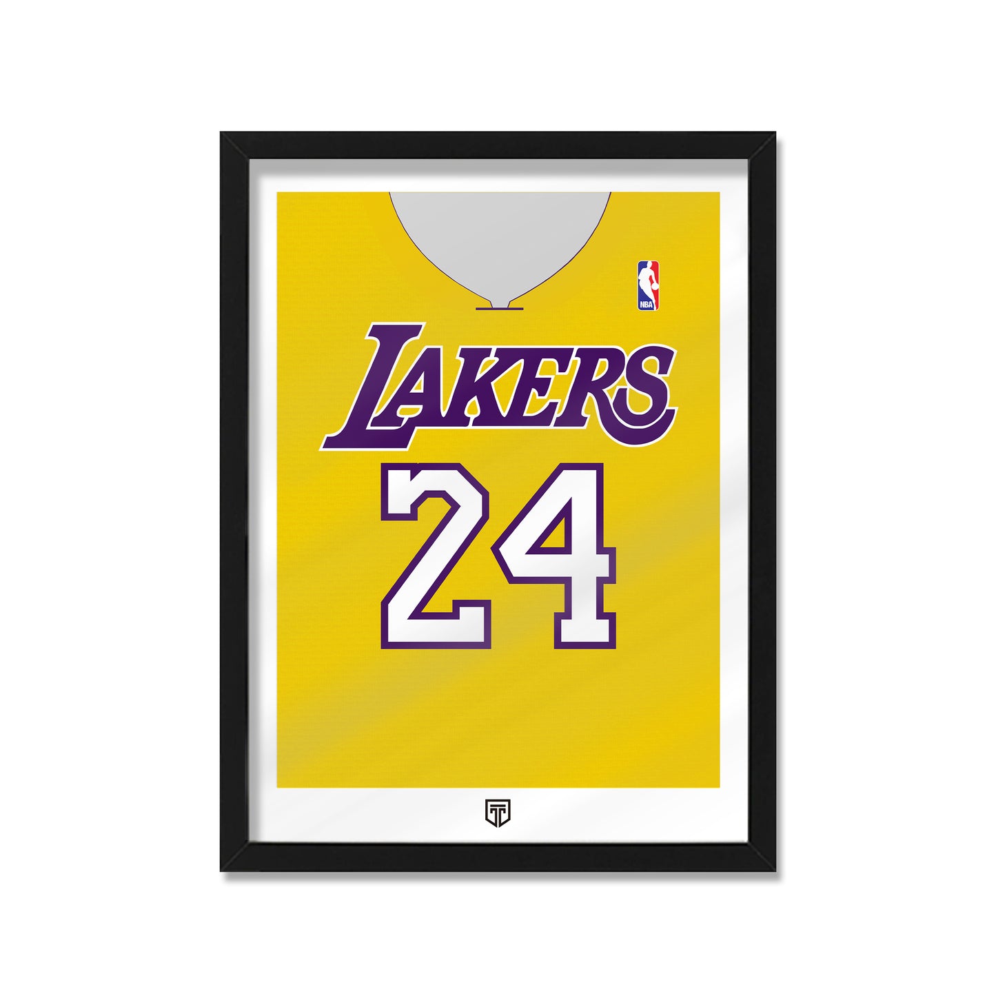 CUADRO LOS ANGELES LAKERS NBA KOBE BRYANT FRONTAL