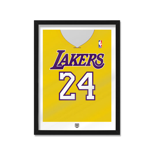 CUADRO LOS ANGELES LAKERS NBA KOBE BRYANT FRONTAL