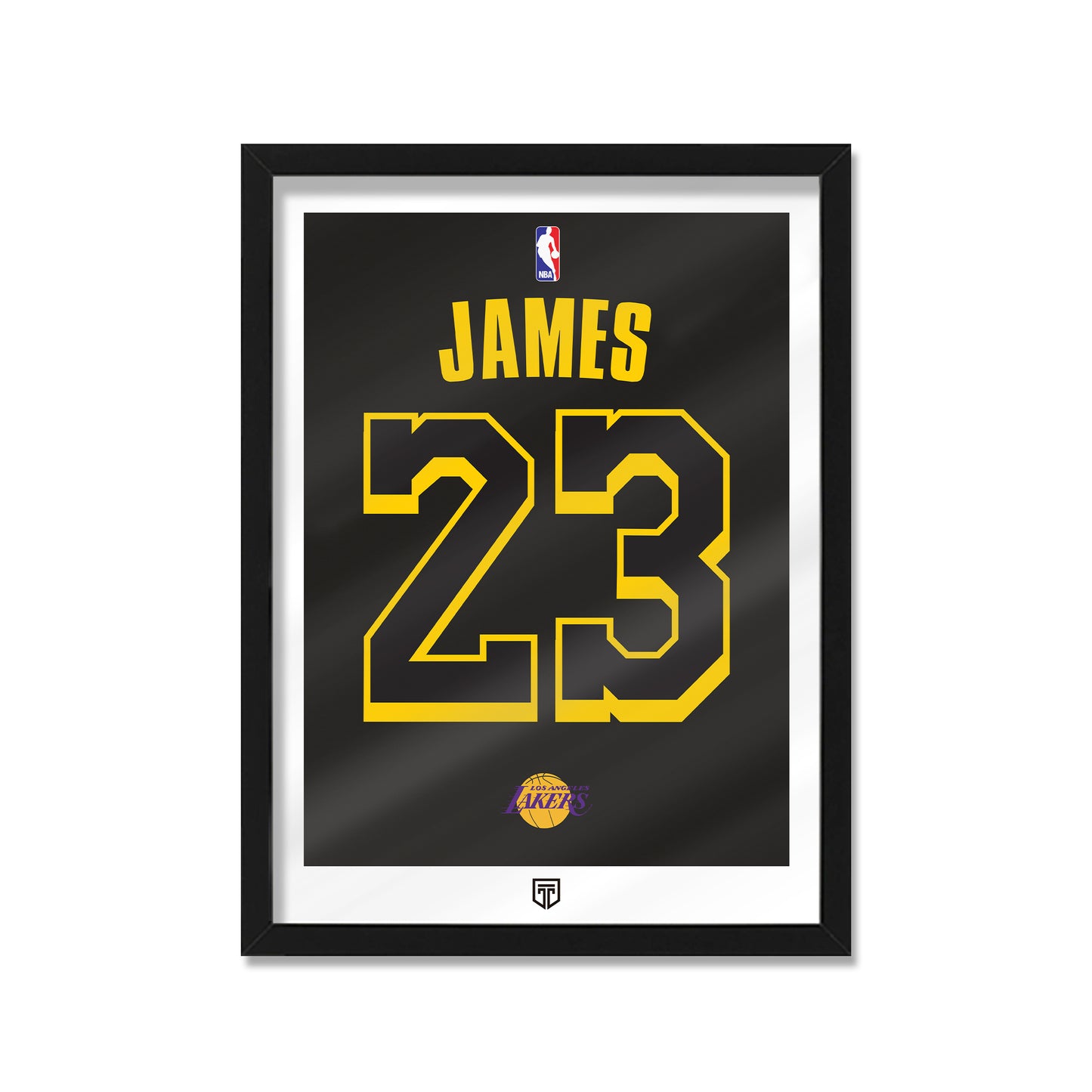 CUADRO LEBRON JAMES BLACK EDITION LAKERS NBA