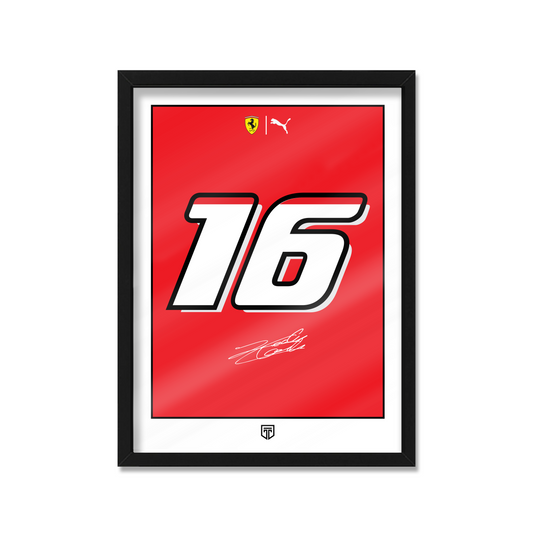 LECLERC 16 FERRARI POSTER