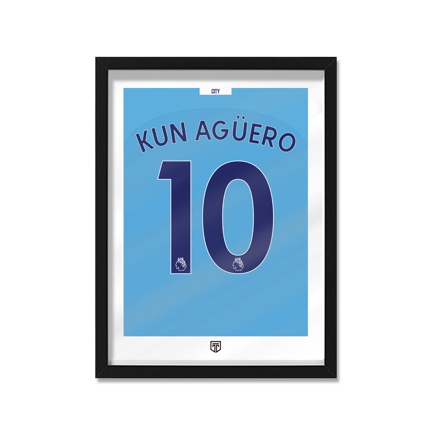 Cuadro Kun Aguero Manchester City 2020