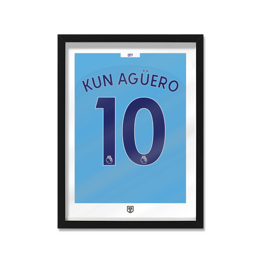 Cuadro Kun Aguero Manchester City 2020