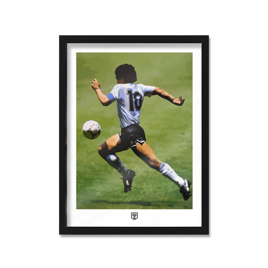 Cuadro decorativo ilustracion maradona