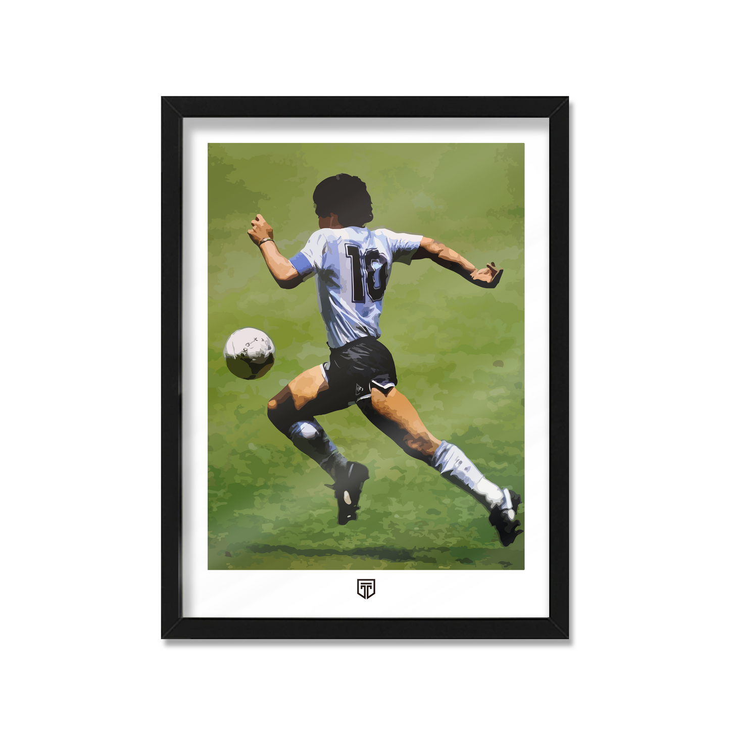 MARADONA RUN ILUSTRACIÓN