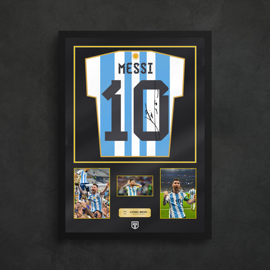 CUADRO MESSI ARGENTINA CAMPEÓN MEMORABILIA