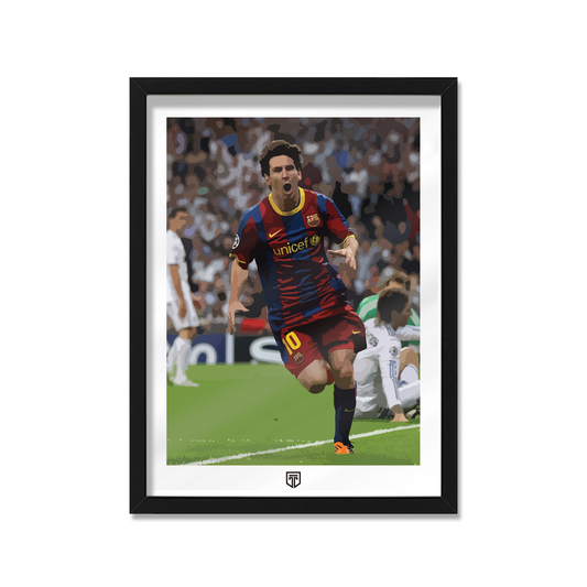 CUADRO MESSI BARCELONA ILUSTRACIÓN