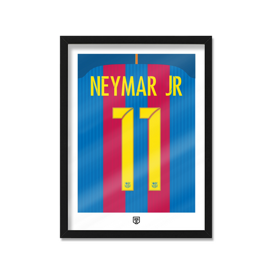Cuadro Neymar Jr Barcelona 2016 Camiseta