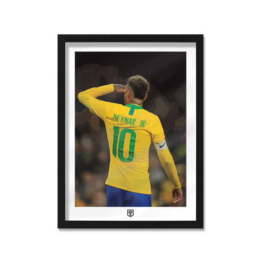 CUADRO NEYMAR ILUSTRACIÓN BRASIL