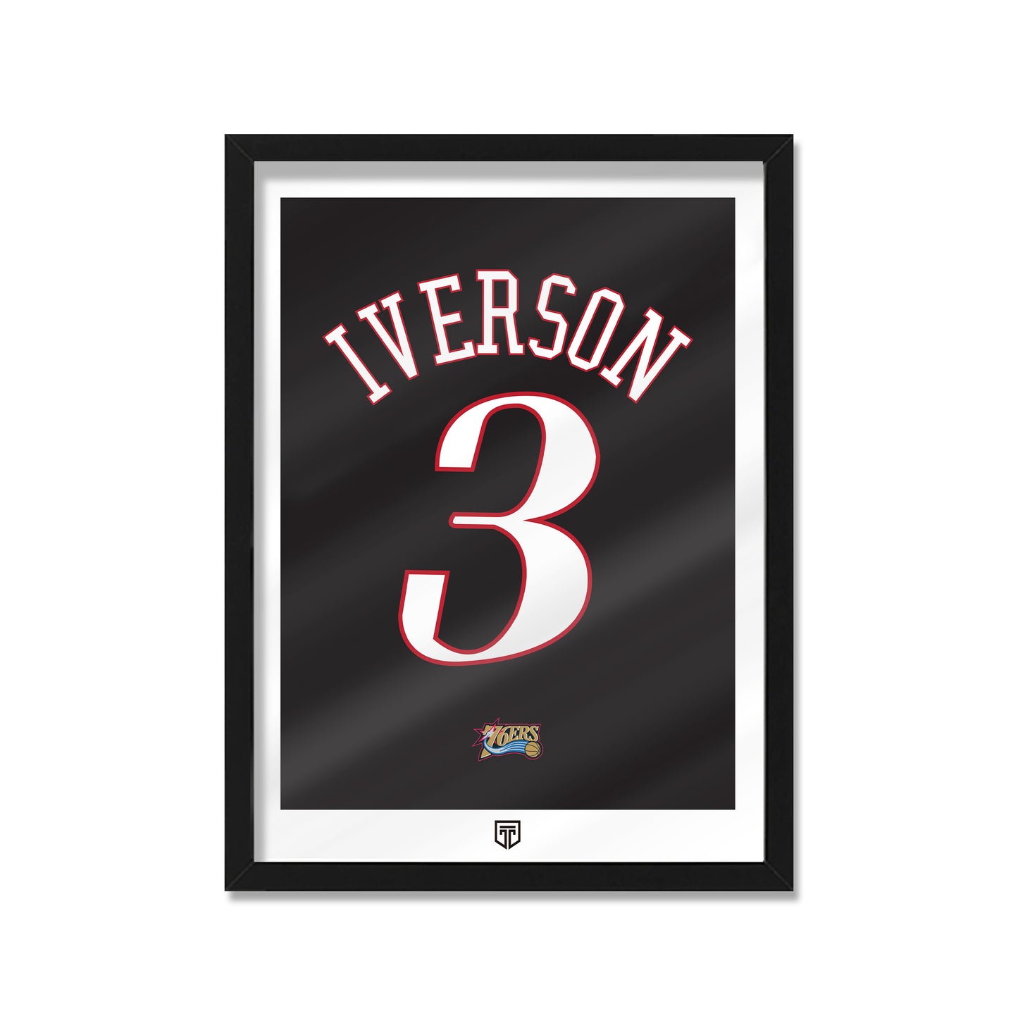 CUADRO ALLEN IVERSON 3 PHILADELPHIA 76ERS NBA