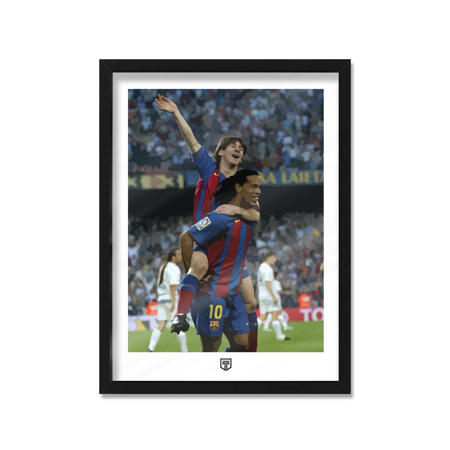 RONALDINHO Y MESSI ILUSTRACIÓN