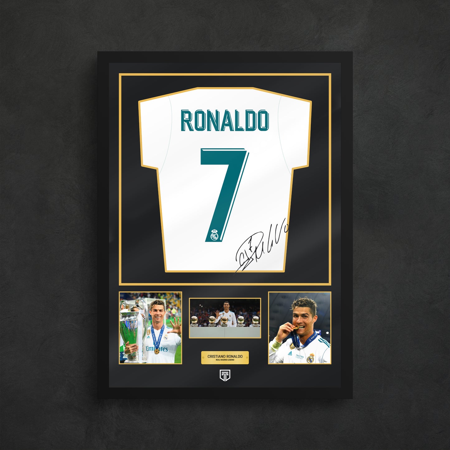 CUADRO CR7 REAL MADRID MEMORABILIA