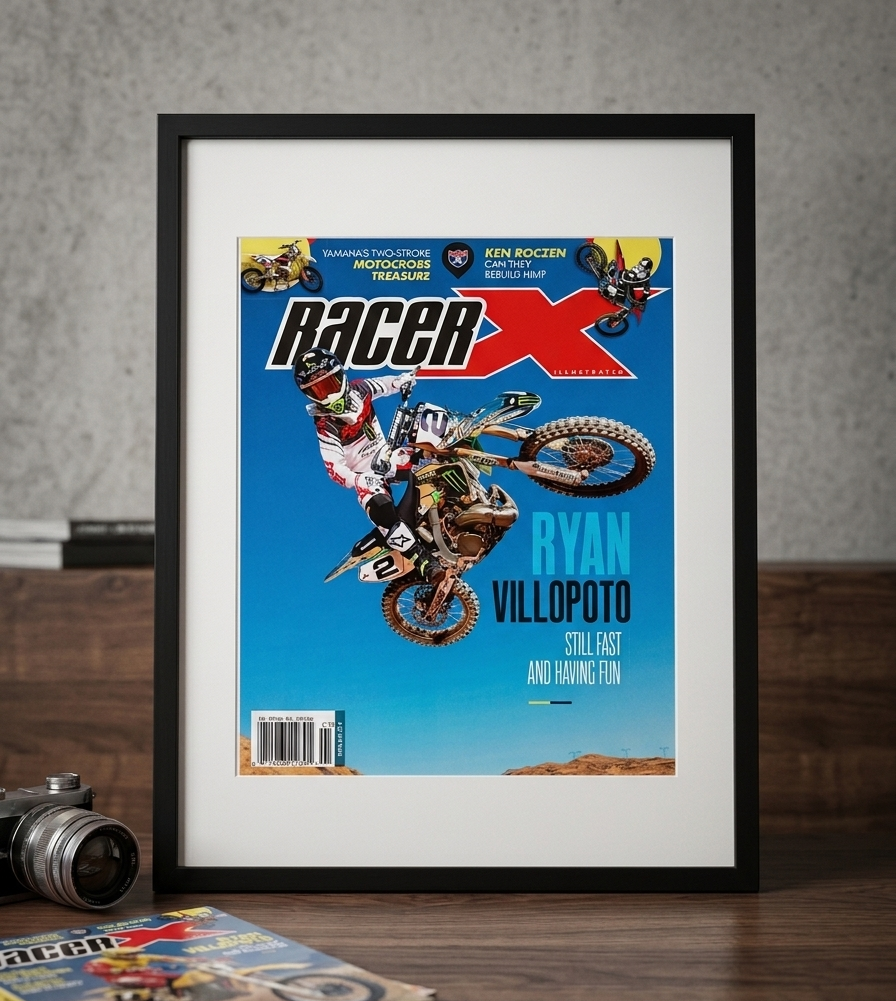 Cuadro/Poster Ryan Villopoto Racer X Portada Revista Magazine